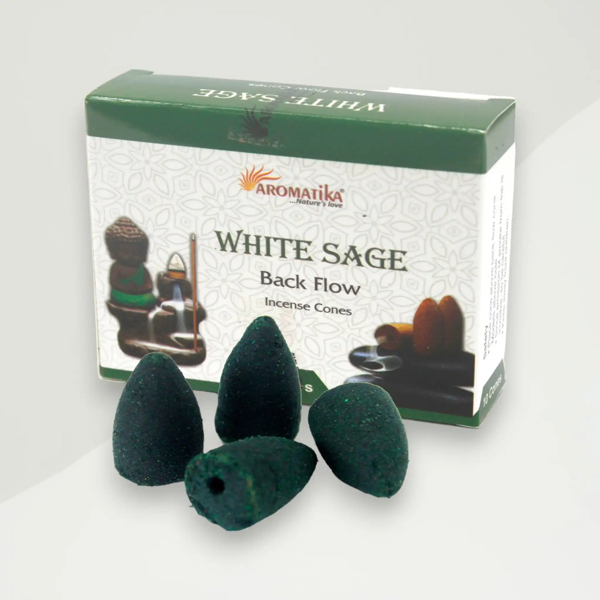 white sage backflow mirisni cunjici 120g green