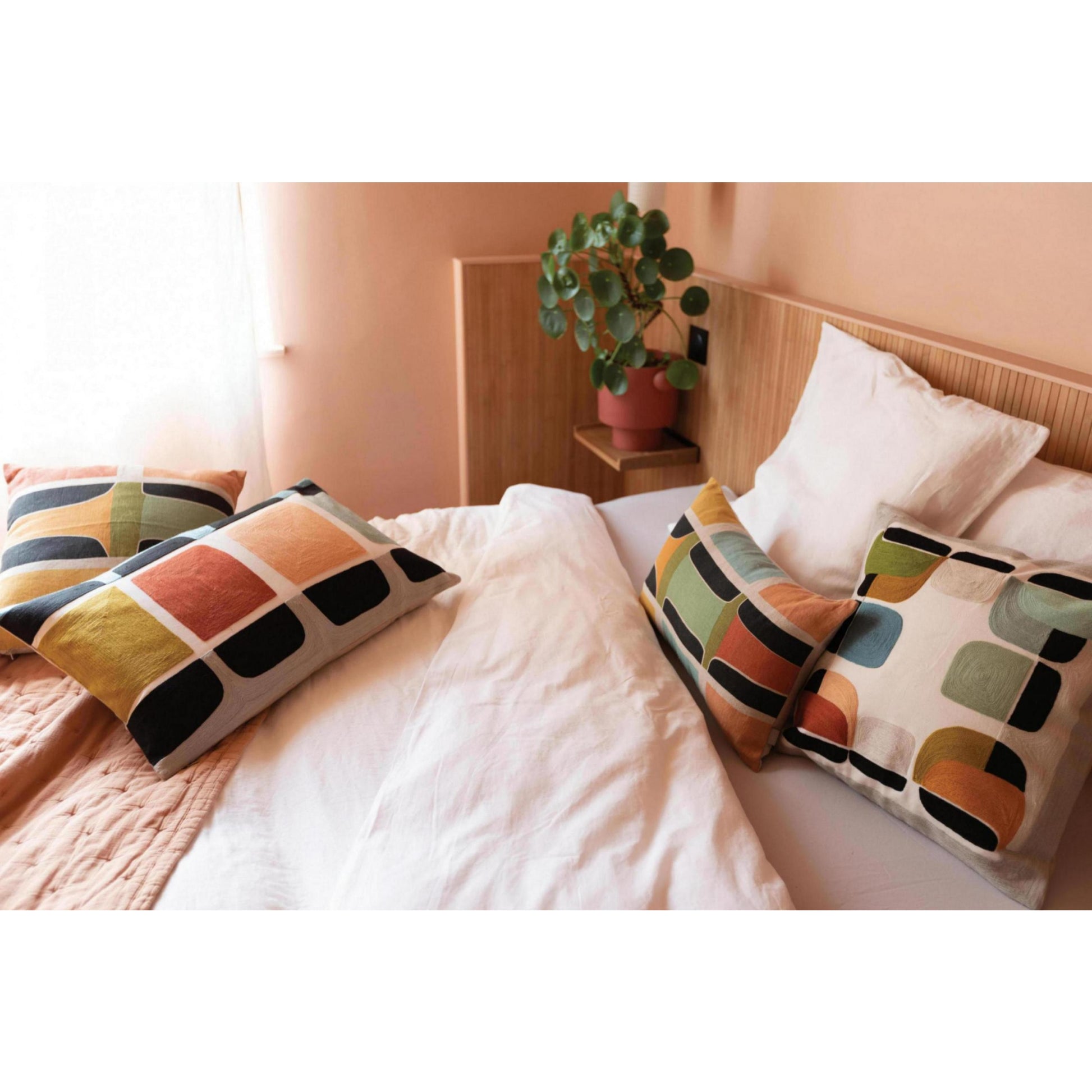 kala set od 2 jastucnice 65 x 65 bijela
