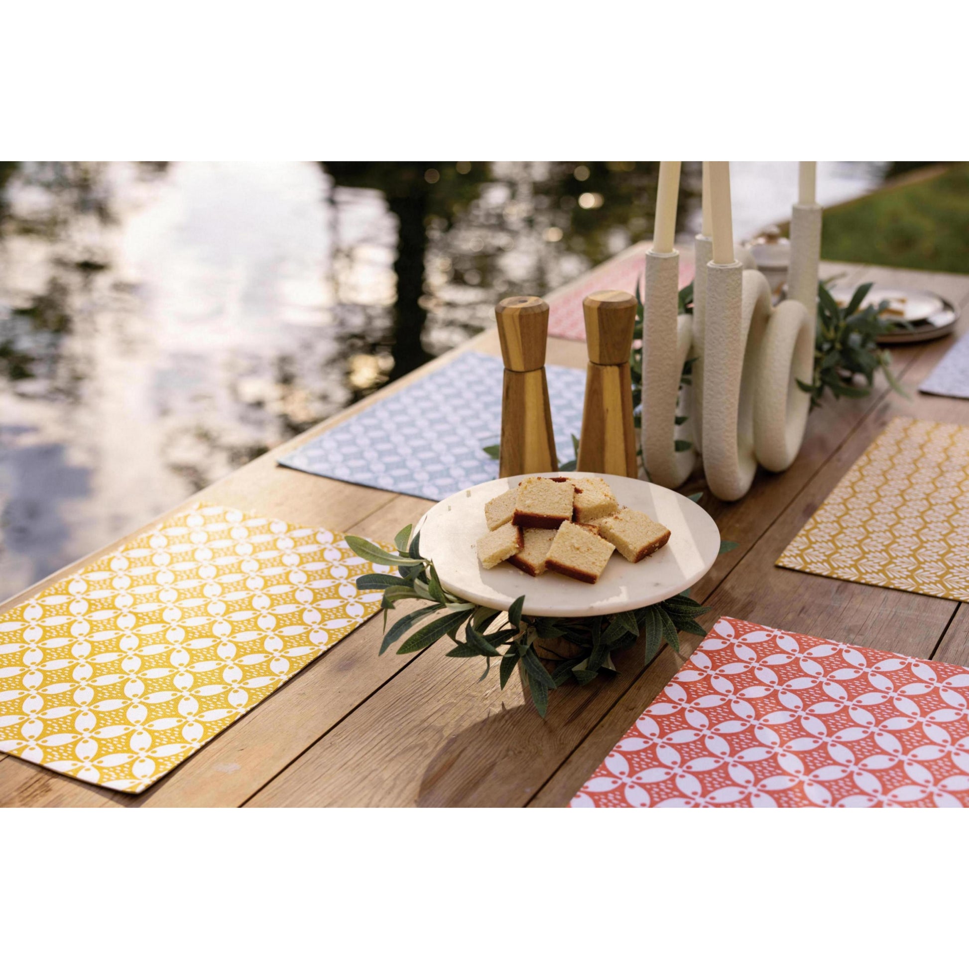 fatou set od 6 podmetaca za stol zuta pm246 a 33x48 con s6