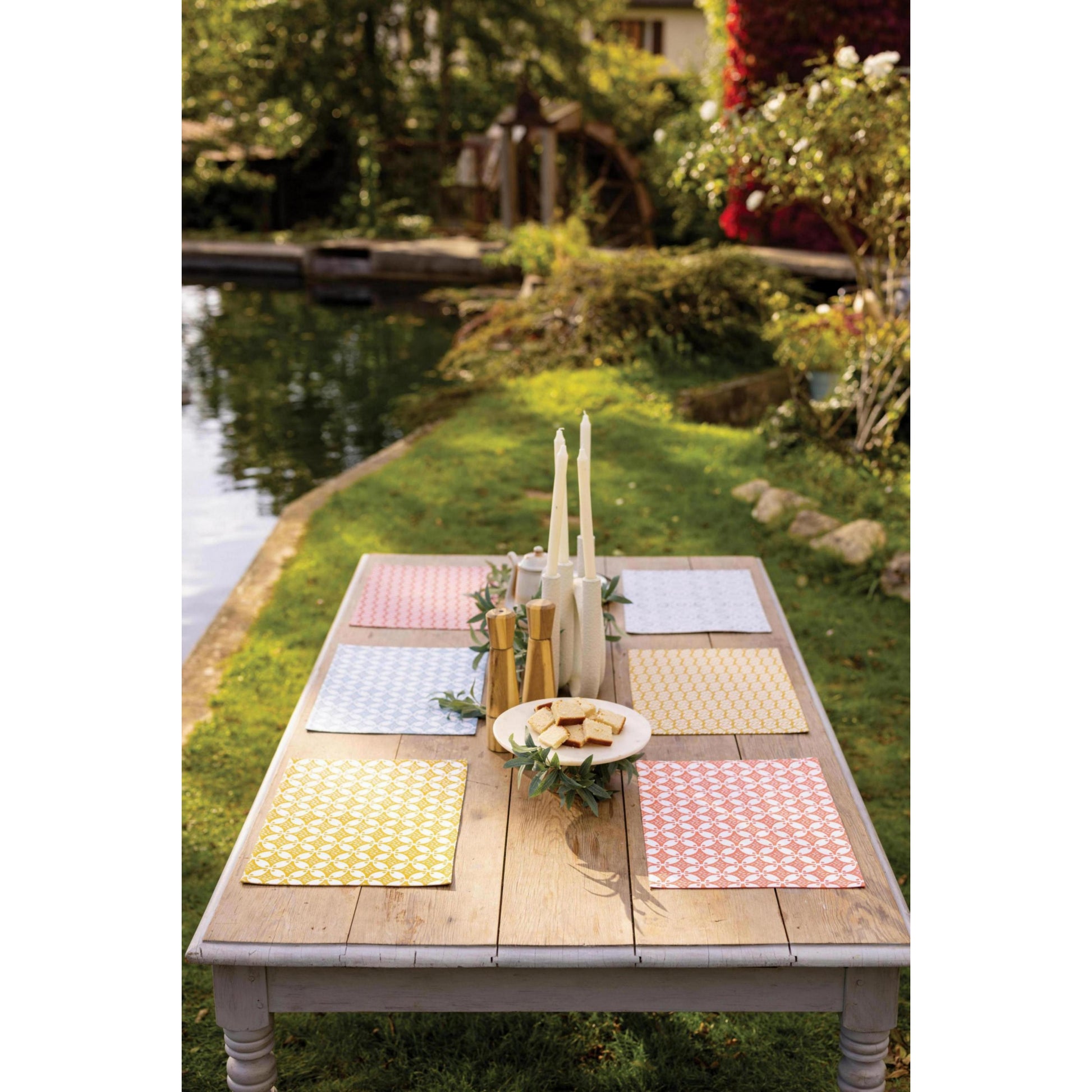 fatou set od 6 podmetaca za stol zuta pm246 a 33x48 con s6