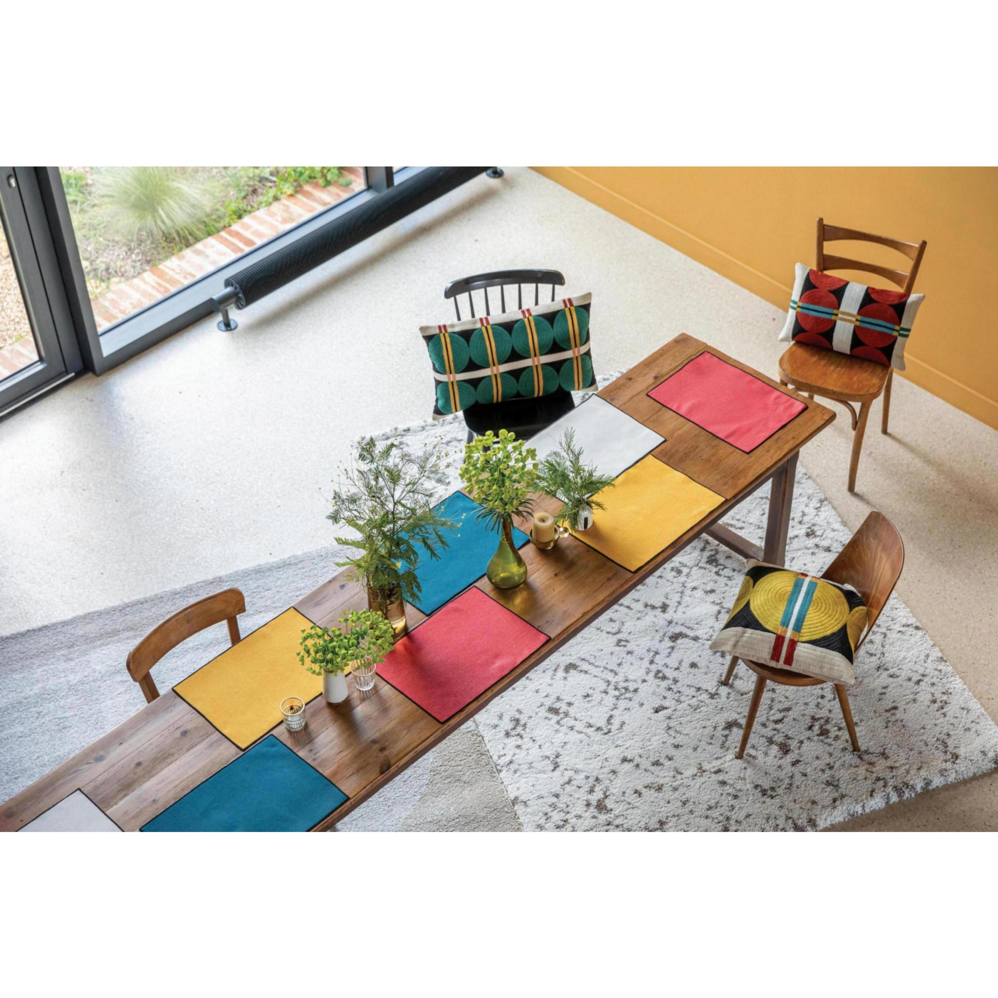 laora set od 4 podmetaca za stol crvena pm248 a 33x45 tao s4