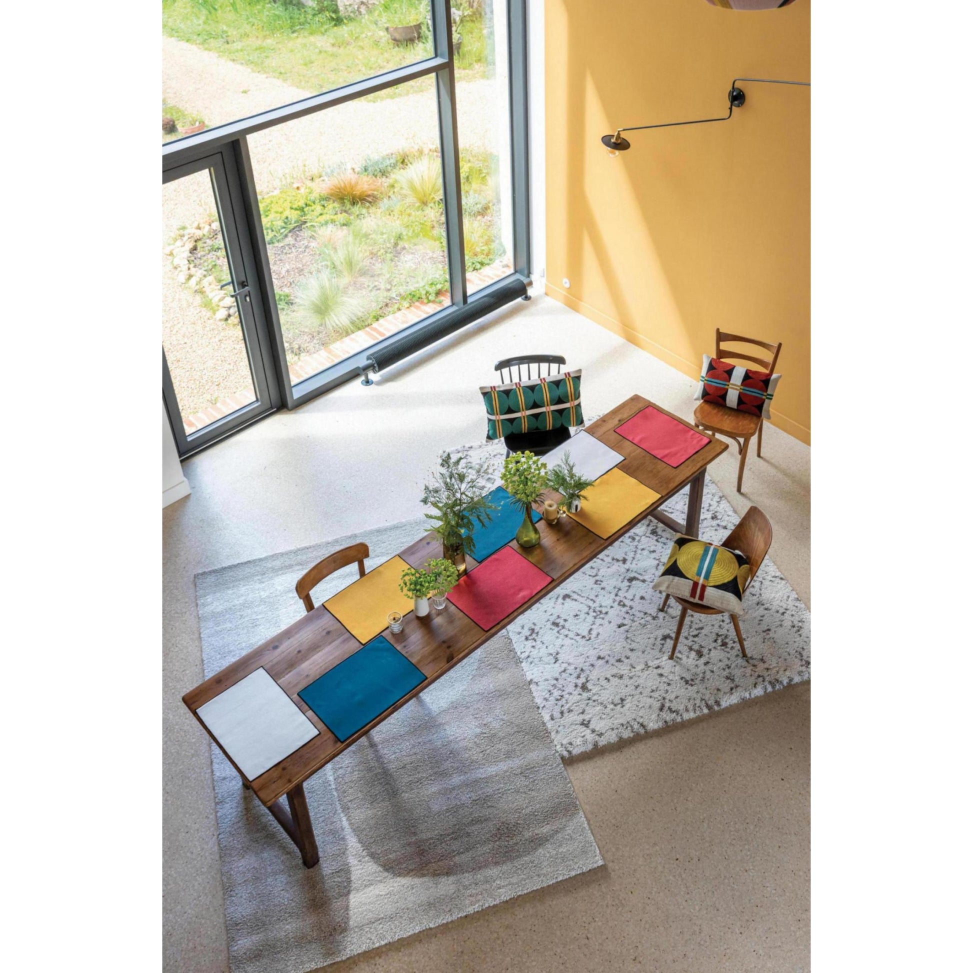 laora set od 4 podmetaca za stol crvena pm248 a 33x45 tao s4
