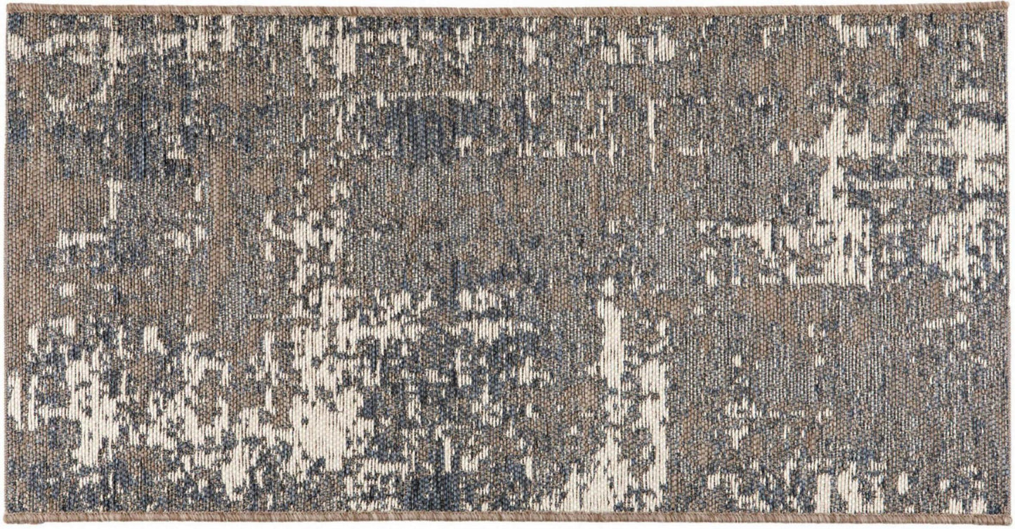 Teppich Catania 60X110, Polypropylen, Grau, Beige