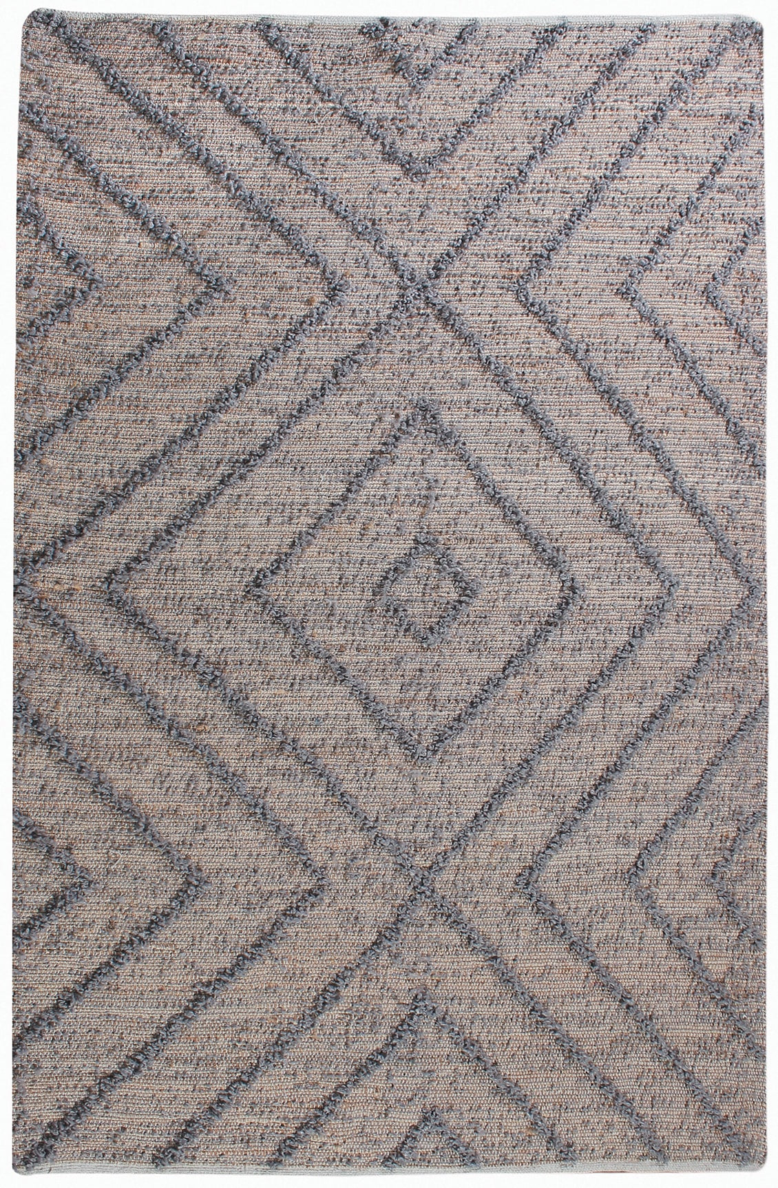 Tepih Worgan 60X90, Juta I Poliester, Siva, Braon