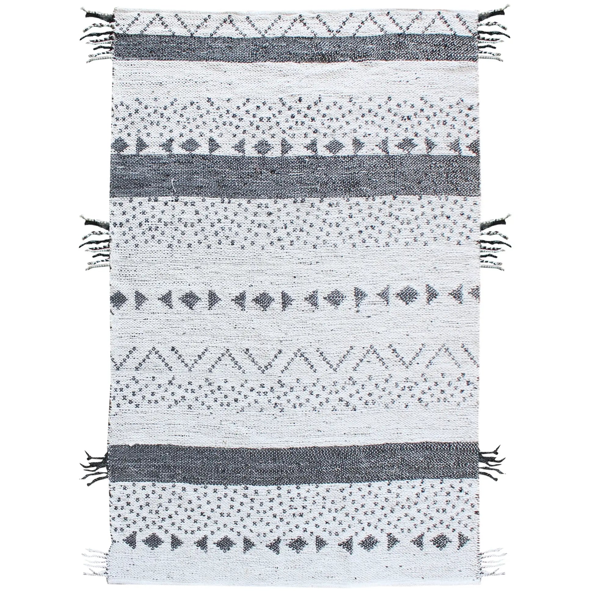 Callista Tepih 120 X 180, Bijela, Pruge