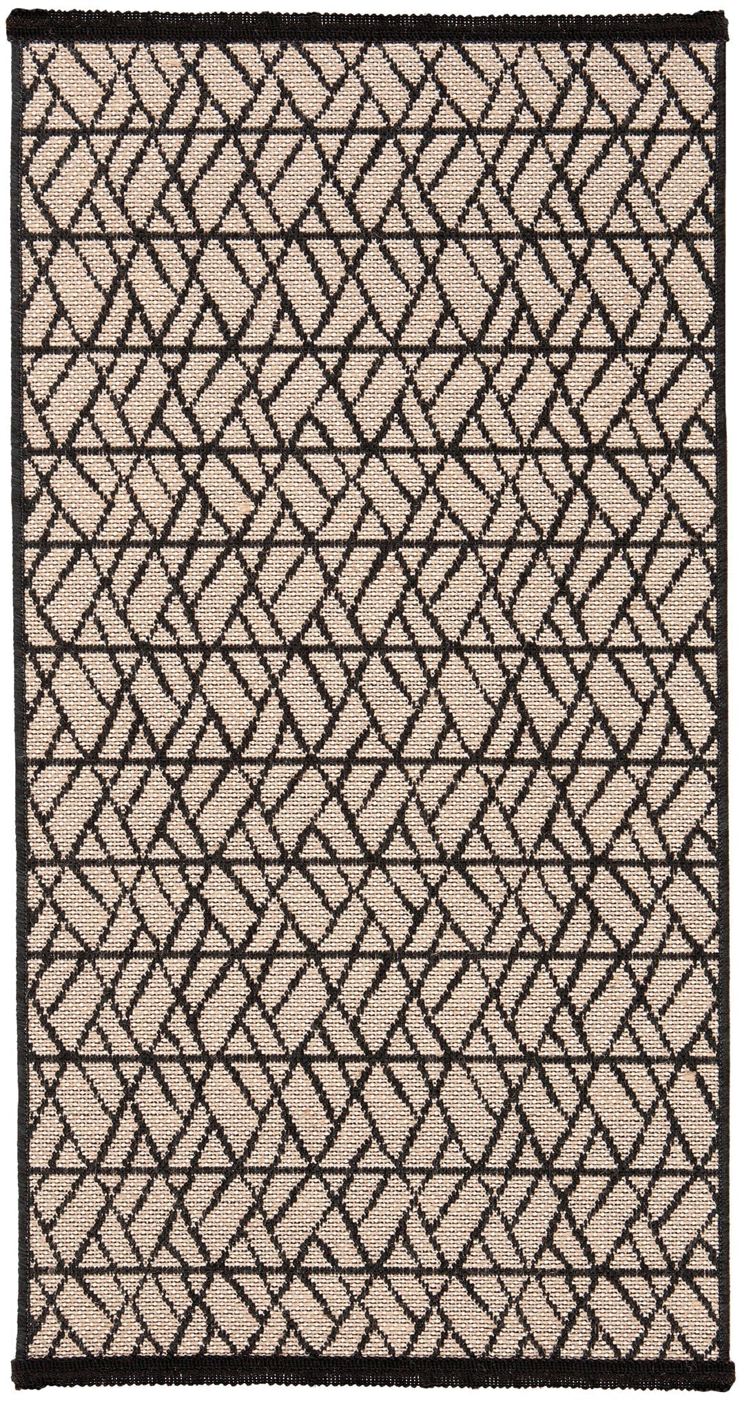 Teppich Sadar 60X110, Polypropylen, Schwarz, Beige