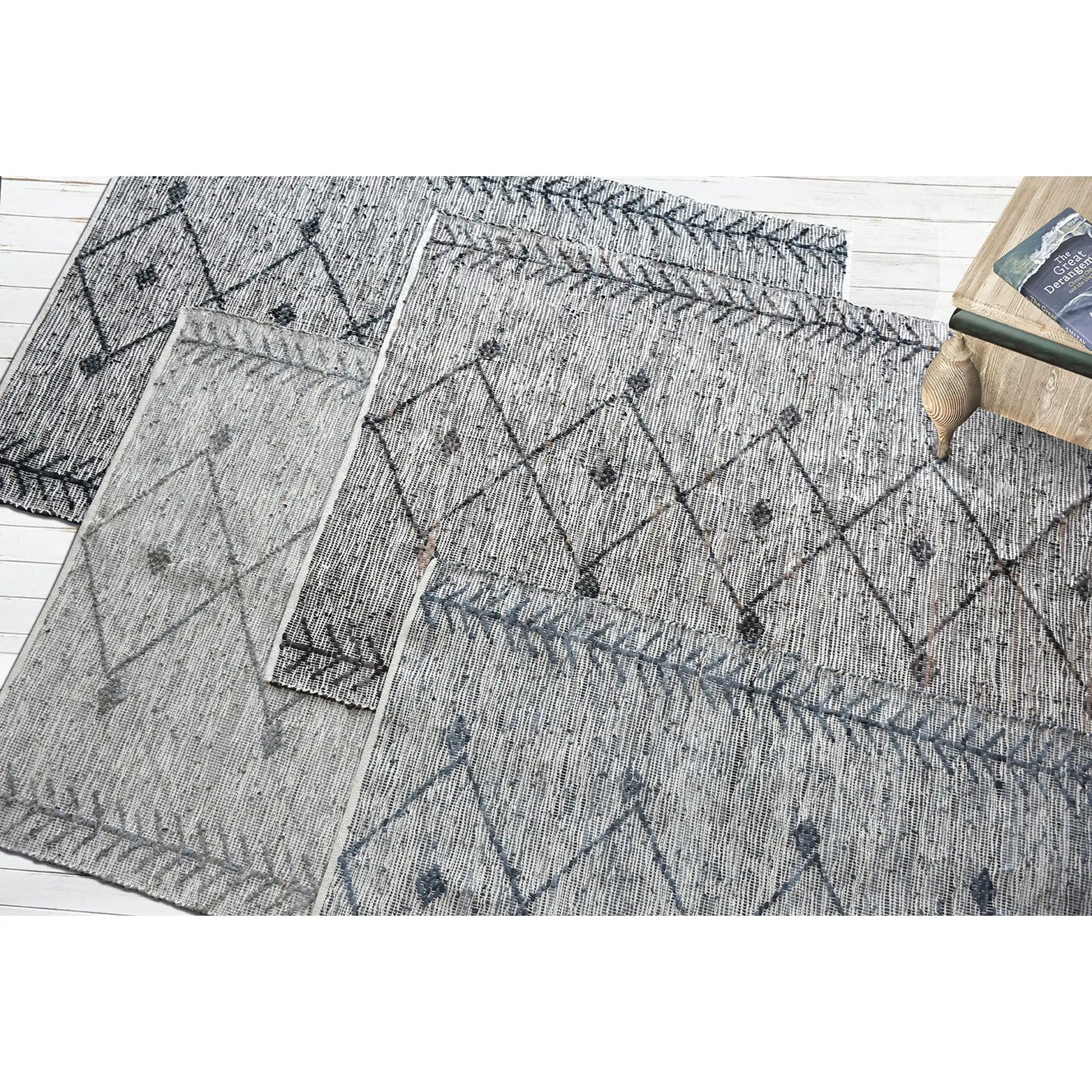 leonie tepih 160 x 230 siva geometrijski rg064 a 160x230 gry