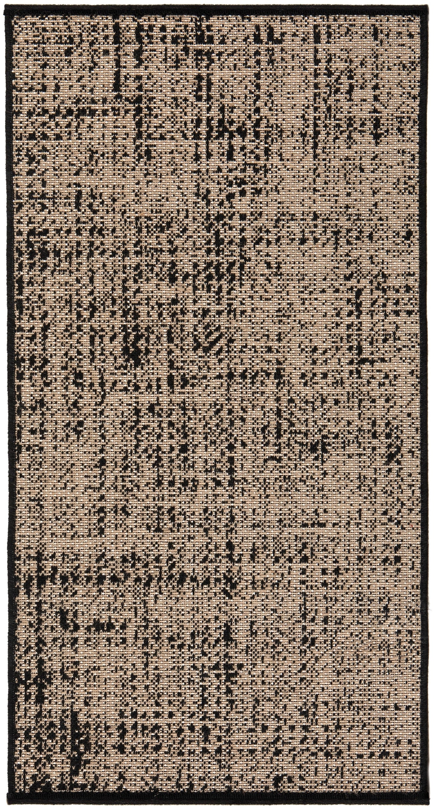 Teppich Axel 60X110, Polypropylen, Beige, Schwarz