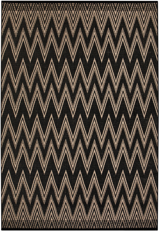 Teppich Lou 160X230, Polypropylen, Beige, Schwarz
