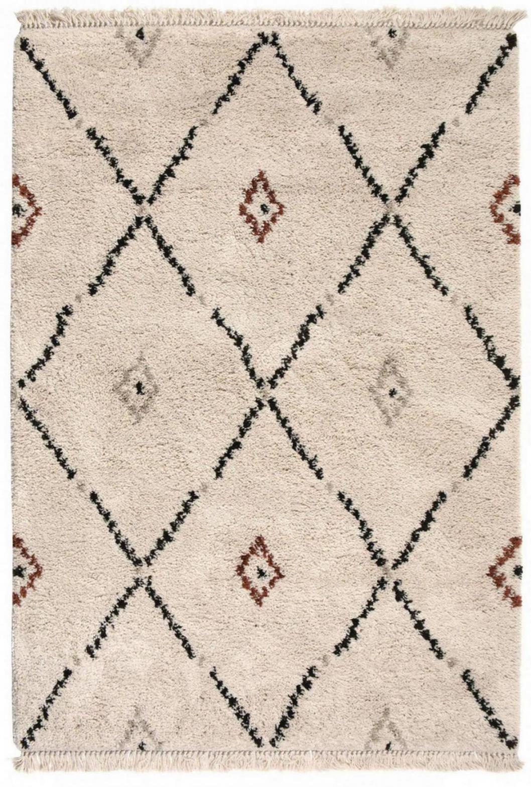 Teppich Elias 120X170X3, Polypropylen, Creme