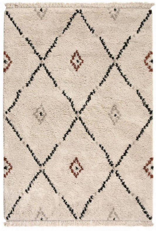 Teppich Elias 120X170X3, Polypropylen, Creme