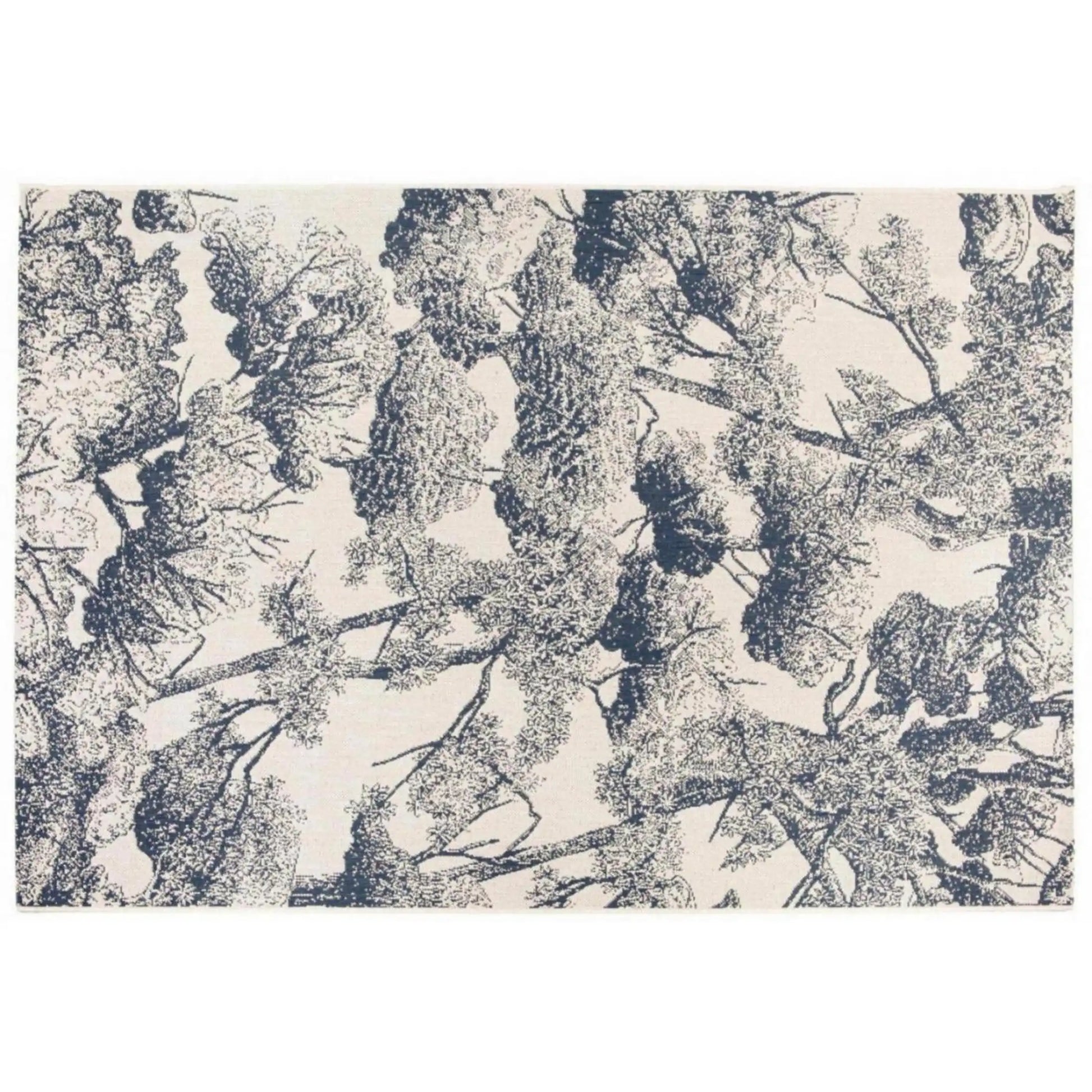 Deva Vanjski Tepih 160 X 230, Plava, Cvjetni