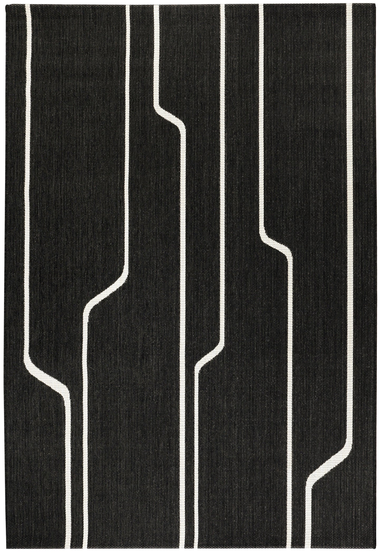 Teppich Damon 160X230, Polypropylen, Schwarz