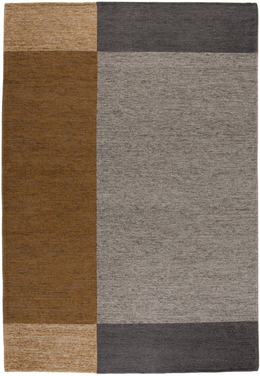 Teppich Nadia 155X230, Wollmischung, Braun, Grau