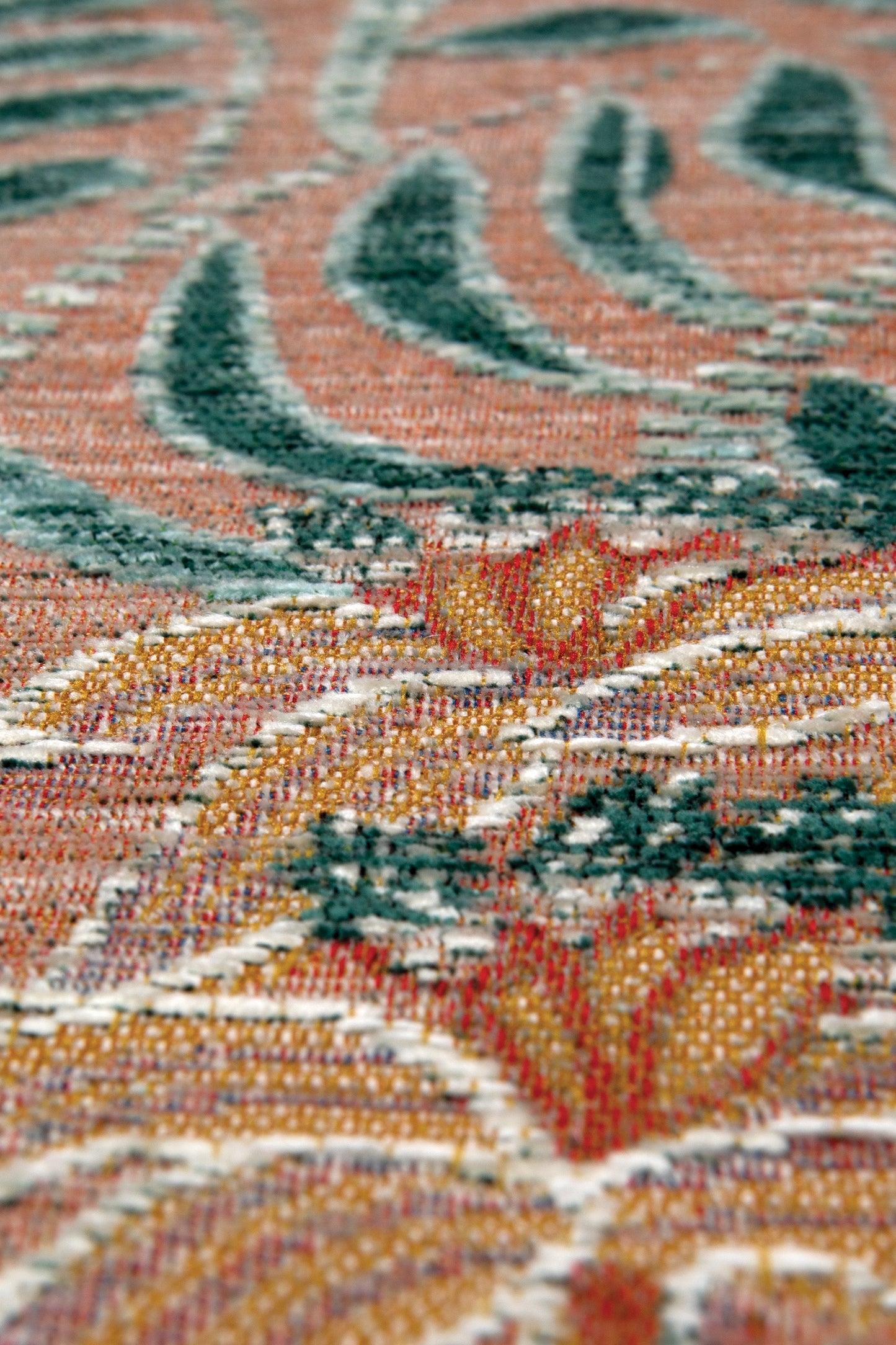 Tepih Nona 155X230X1, Polipropilen, Narančasta, Zelena