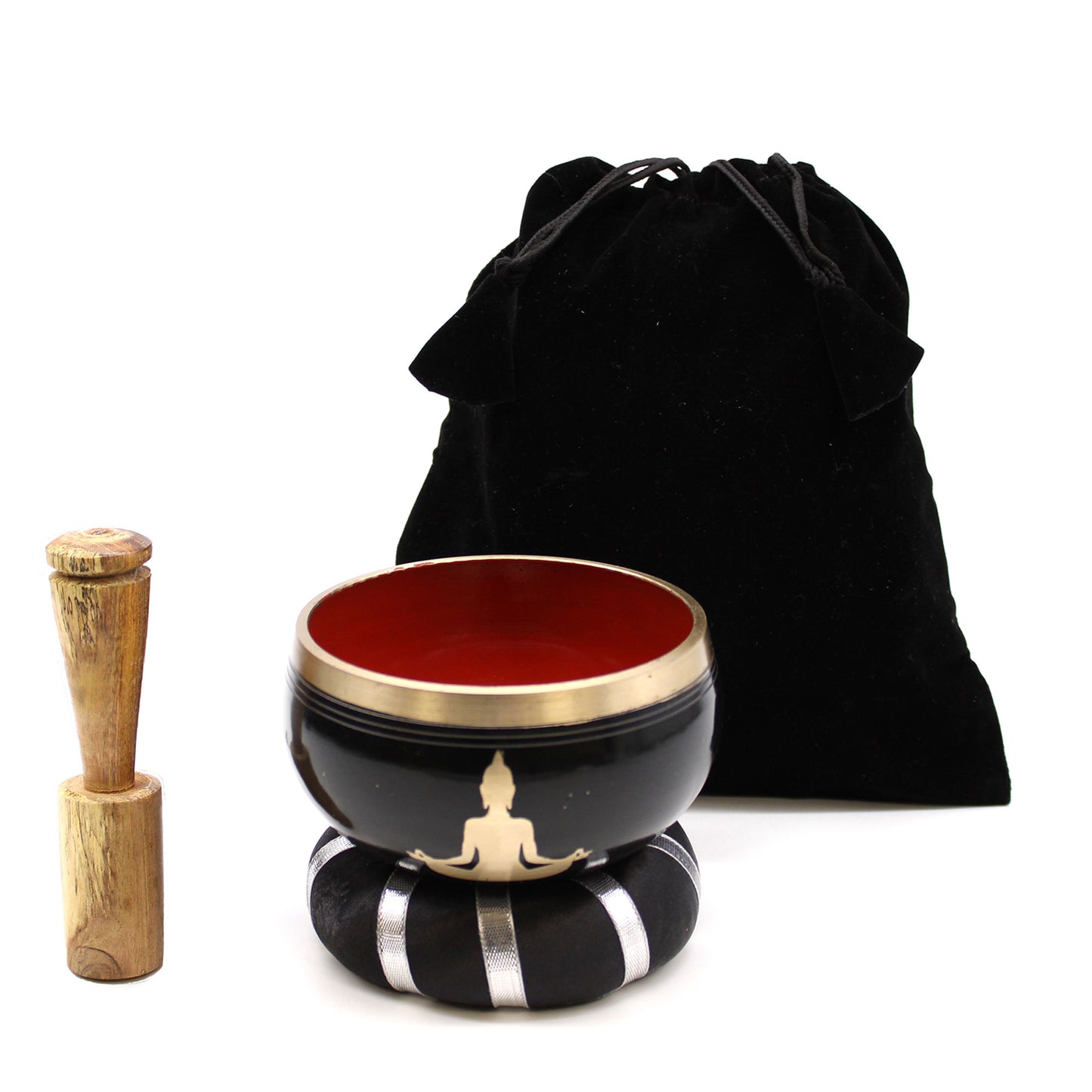 crna buddha zvucna zdjela od mjeda