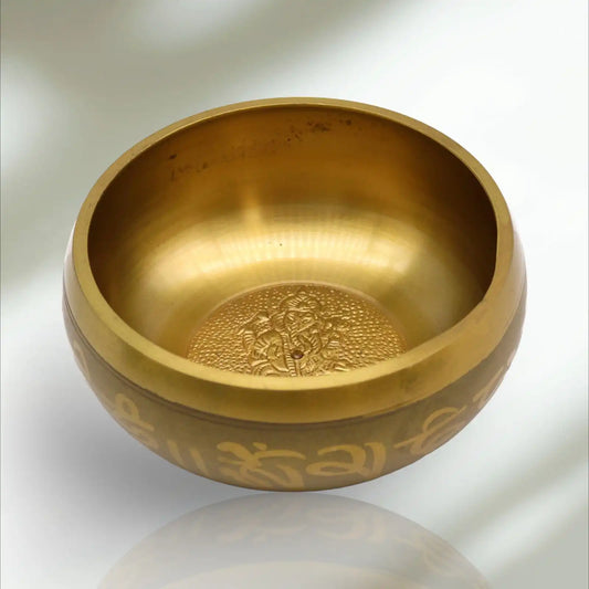 tibetanska zdjela smeda ganesh mjed 11x5