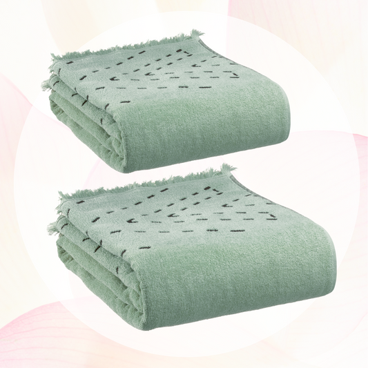 julia kupaonski rucnici set od 2 70 x 140 zelena tw11070x140 ope s2