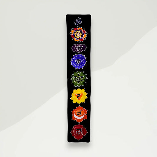 eclectic banner black chakra viscose 183x34